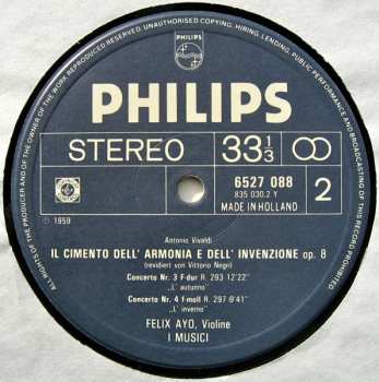 LP Antonio Vivaldi: Die Vier Jahreszeiten