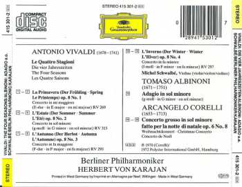 CD Antonio Vivaldi: Le Quattro Stagioni = Die Vier Jahreszeiten = The Four Seasons / Adagio / Weihnachtskonzert = Christmas Concerto 44655
