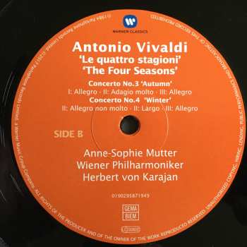 LP Antonio Vivaldi: The Four Seasons / Le Quattro Stagioni / Die Vier Jahreszeiten / Les Quatre Saisons 48401