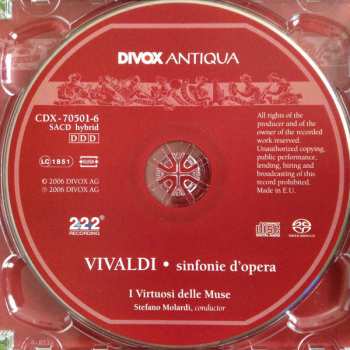 SACD Antonio Vivaldi: Sinfonie D'opera 292833