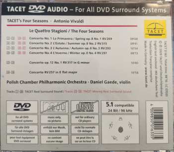 DVD Antonio Vivaldi: The Four Seasons / Concerto Op. 12 No 1 RV317 in G minor / Concerto RV 257 In E Flat Major 316317