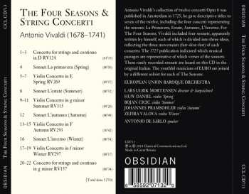 CD Antonio Vivaldi: The Four Seasons & String Concerti 314403