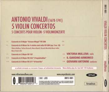 CD Antonio Vivaldi: Violin Concertos 319564