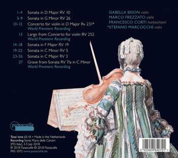 CD Antonio Vivaldi: Violin Sonatas & Concerto 288606