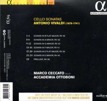 CD Antonio Vivaldi: Cello Sonatas 318565