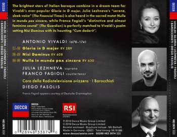 CD Antonio Vivaldi: Vivaldi: Gloria; Nisi Dominus; Nulla in Mundo Pax Sincera 45850