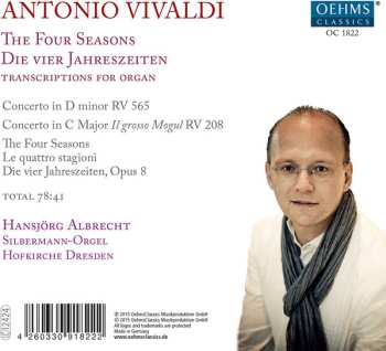 CD Antonio Vivaldi: Vivaldi In Dresden: The Four Seasons - Transcriptions For Organ 513086