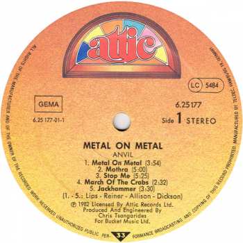 LP Anvil: Metal On Metal 437399