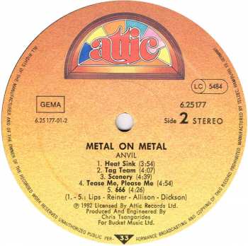 LP Anvil: Metal On Metal 437399