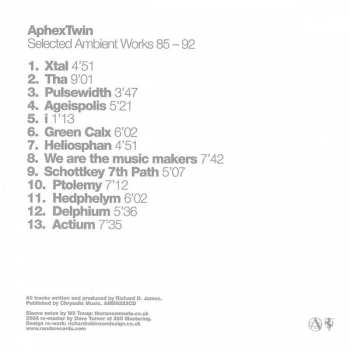 CD Aphex Twin: Selected Ambient Works 85-92 103178