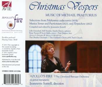 CD Apollo's Fire Baroque Orchestra: Christmas Vespers: Music Of Michael Praetorius 477200