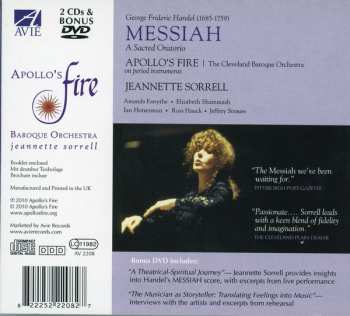 2CD Apollo's Fire Baroque Orchestra: Handel Messiah 479006