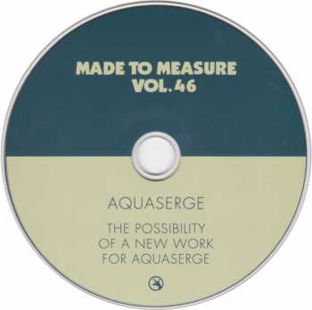 CD Aquaserge:  The Possibility Of A New Work For Aquaserge 290794