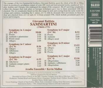 CD Aradia Ensemble: Giovanni Battista Sammartini - Six Symphonies (1730-1750) 303076
