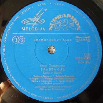 LP The London Symphony Orchestra: Spartakus / Gajane