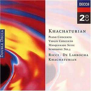 Album Aram Khatchaturian: Piano Concerto / Violin Concerto / Masquerade Suite / Symphonie No. 2