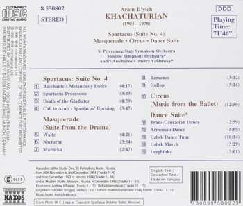 CD Aram Khatchaturian: Spartacus Suite No. 4 / Masquerade / Circus / Dance Suite 237013
