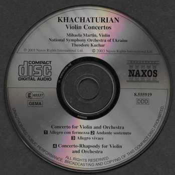 CD Aram Khatchaturian: Violin Concerto / Concerto-Rhapsody 329126