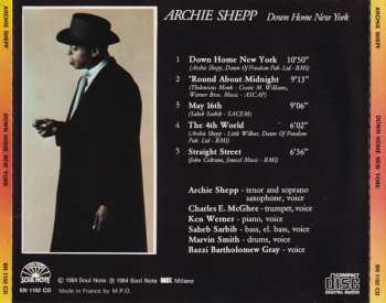 CD Archie Shepp: Down Home New York