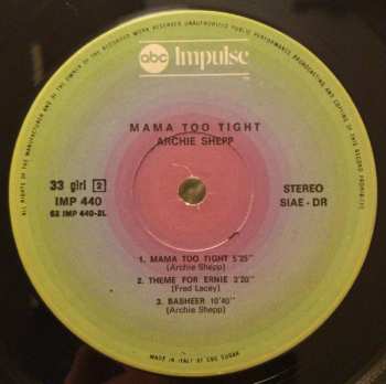 LP Archie Shepp: Mama Too Tight