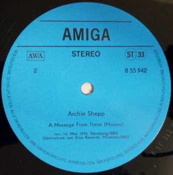 LP Archie Shepp: Archie Shepp 50354