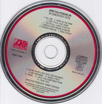 2CD Aretha Franklin: 30 Greatest Hits 381799
