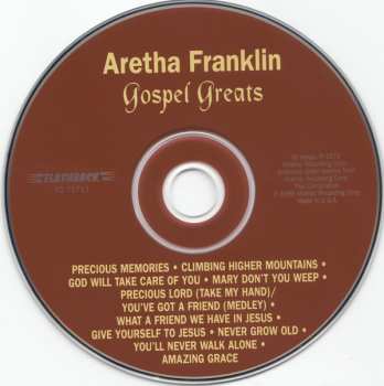CD Aretha Franklin: Gospel Greats 535611