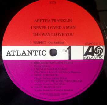 LP Aretha Franklin: I Never Loved A Man The Way I Love You 17029