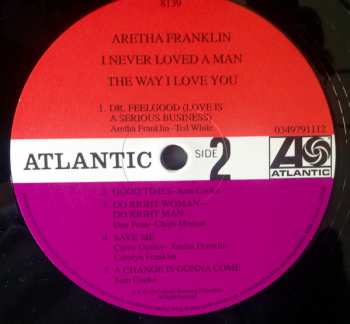 LP Aretha Franklin: I Never Loved A Man The Way I Love You 17029