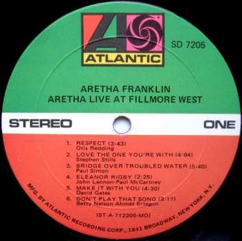 LP Aretha Franklin: Live At Fillmore West 437155