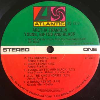 LP Aretha Franklin: Young, Gifted And Black