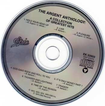 CD Argent: The Argent Anthology - A Collection Of Greatest Hits