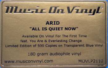 LP Arid: All Is Quiet Now LTD | CLR 130520