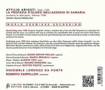 2CD Attilio Ariosti: La Profezia D'Eliseo LTD 511213