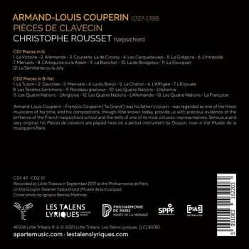 2CD Armand-Louis Couperin: Pieces De Clavecin  414919