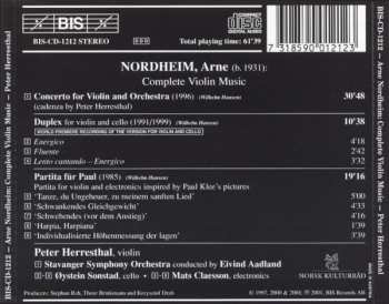 CD Arne Nordheim: Complete Violin Music 287512