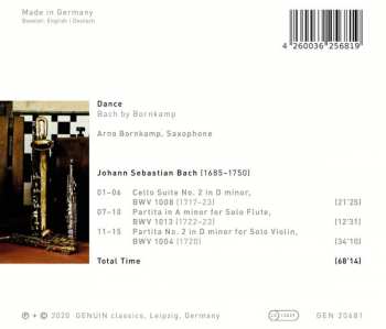CD Arno Bornkamp: Dance (Bach By Bornkamp) 340644