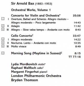 CD Arnold Bax: Orchestral Works, Volume 1 120352
