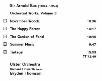 CD Arnold Bax: Orchestral Works Volume 3 120662