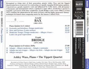 CD Arnold Bax: Piano Quintet In G Minor, Piano Quintet In D Minor 310811