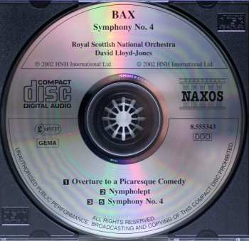 CD Arnold Bax: Symphony No. 4 • Nympholept 294459