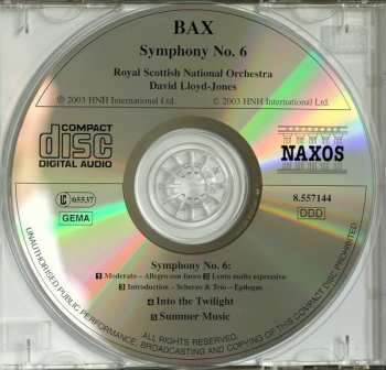 CD Arnold Bax: Symphony No. 6, Into The Twilight 189967