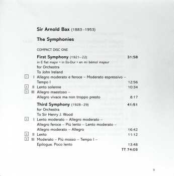 5CD/Box Set Arnold Bax: The Symphonies 90819