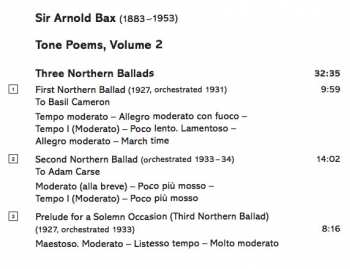 CD Arnold Bax: Tone Poems Vol. 2 303271