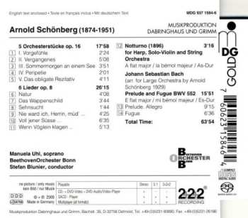 SACD Arnold Schoenberg: 5 Orchesterstücke Op. 16 / Notturno For Harp, Solo Violin And Strings / 6 Lieder Op. 8 / Prelude And Fugue BWV 552 514238