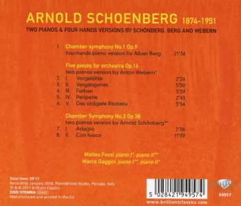 CD Arnold Schoenberg: Chamber Symphonies, Five Pieces Op. 16 284714