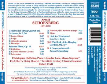 CD Arnold Schoenberg: Concerto For String Quartet (Lied Der Waldtaube • The Book Of The Hanging Gardens) 182844