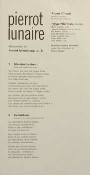 LP Arnold Schoenberg: Pierrot Lunaire (MONO) 425678