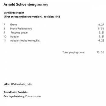 SACD Arnold Schoenberg: Transfigured Night 319829