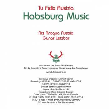 CD Ars Antiqua Austria: Tu Felix Austria Habsburg Music 306380